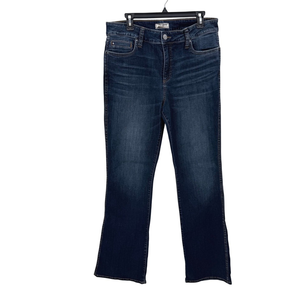 KUT from the Kloth Natalie Fab Ab Bootcut Jeans Dark Wash High Rise 14 Long Tall